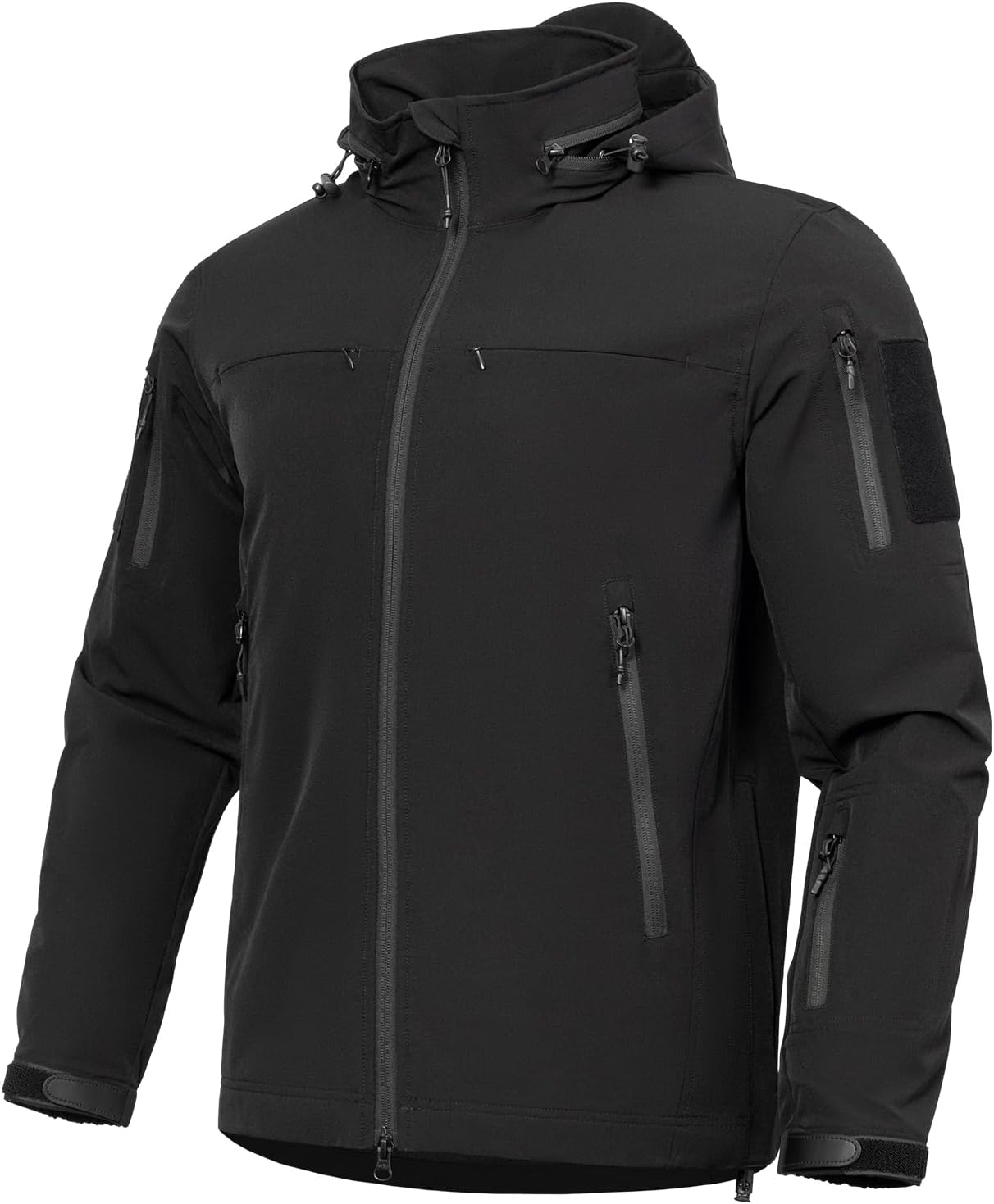 Men's Tactical Hooded Jacket,Water-Resistant