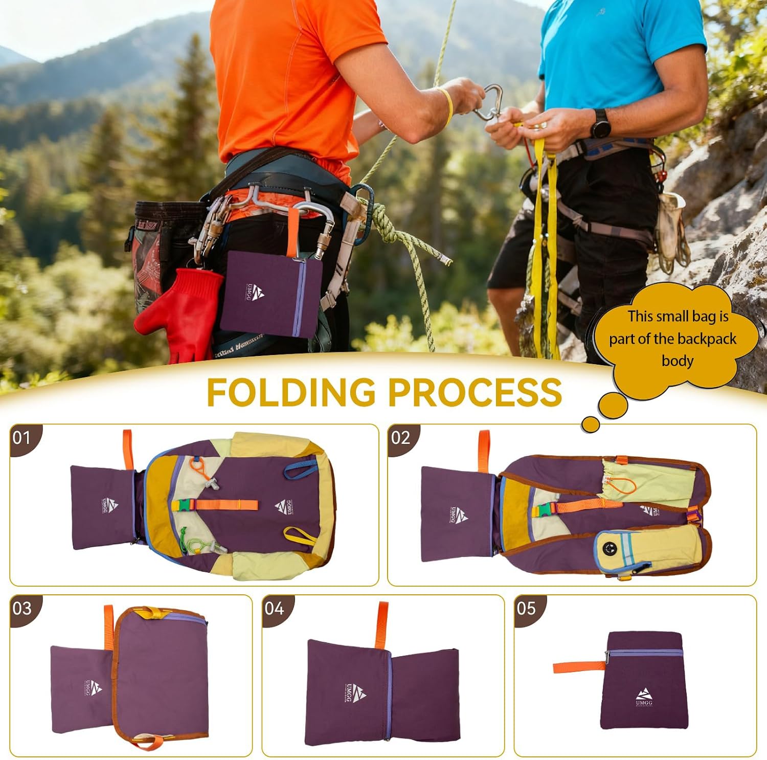 15L Small Hiking Backpack Travel Daypack Colorful Lightweight Packable Foldable Casual Backpack for Women Men - Image 6